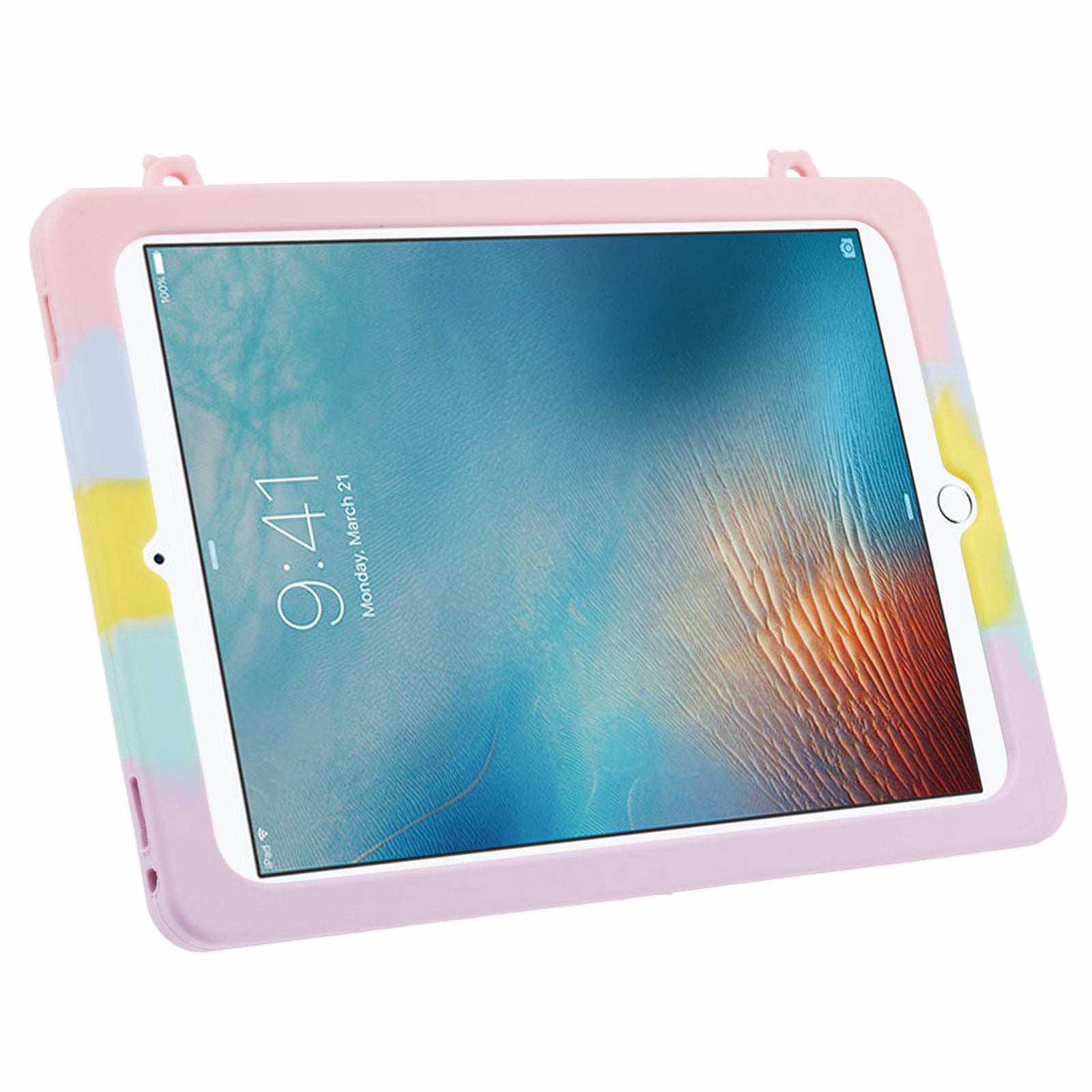 For iPad 9.7-inch (2017) / (2018) / Pro 9.7 inch (2016) Silicone Case Bubble Fidget Toy with Shoulder Strap For iPad 9.7-inch (2017) / (2018) / Pro 9.7 inch (2016) Silicone Case Bubble Fidget Toy with Shoulder Strap